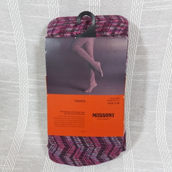 Missoni for Target Accessories - Missoni Target Tights Plum Chevron S/M  Fall Color